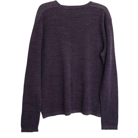 Michael Kors Men's Large Purple Cotton and Wool Blend Sweater - Picture 2 of 8